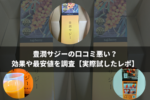 豊潤サジーの口コミ悪い？効果や最安値を調査【実際試したレポ】